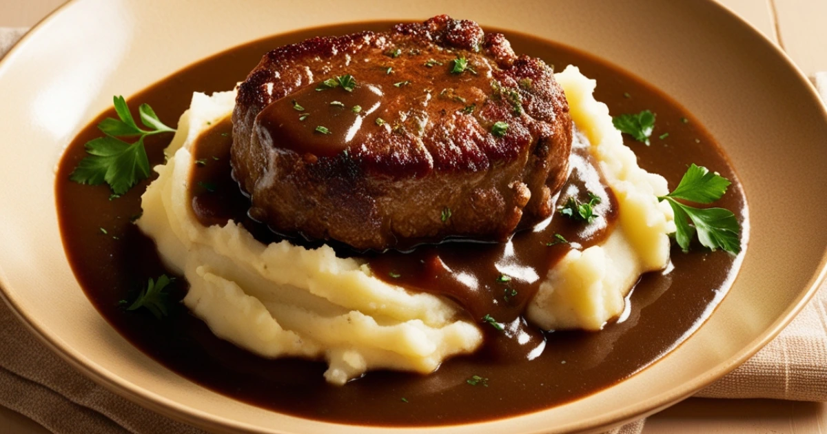 Classic Salisbury Steak Recipe with Rich Onion Gravy